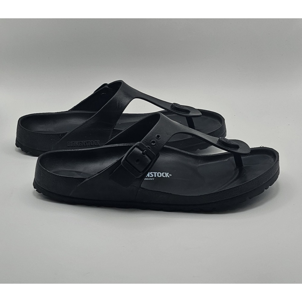 Birkenstock Sandals Women's 10 Black Gizeh Thong Size 41 Eva Rubber